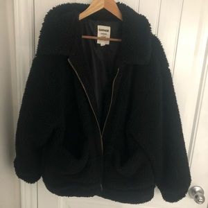 Black Garage Sherpa Jacket